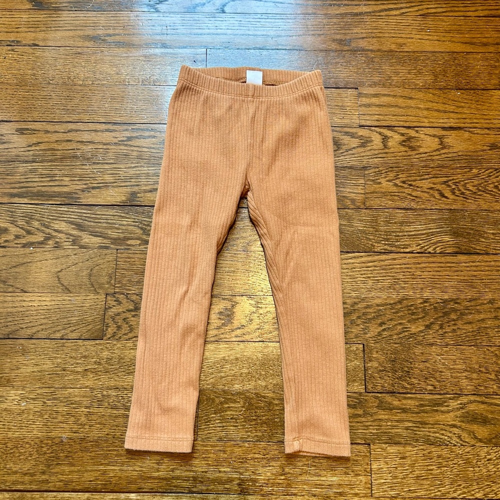 GAP camel ribbed leggings